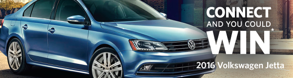 Connect and you could Win a 2016 Volkswagen Jetta