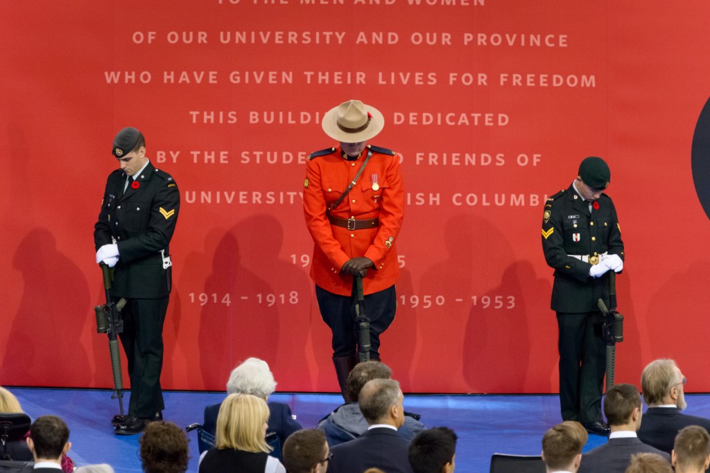 Honour Guard and Back drop